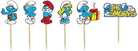 Smurfs Multicolored 12-Piece Cupcake Toppers