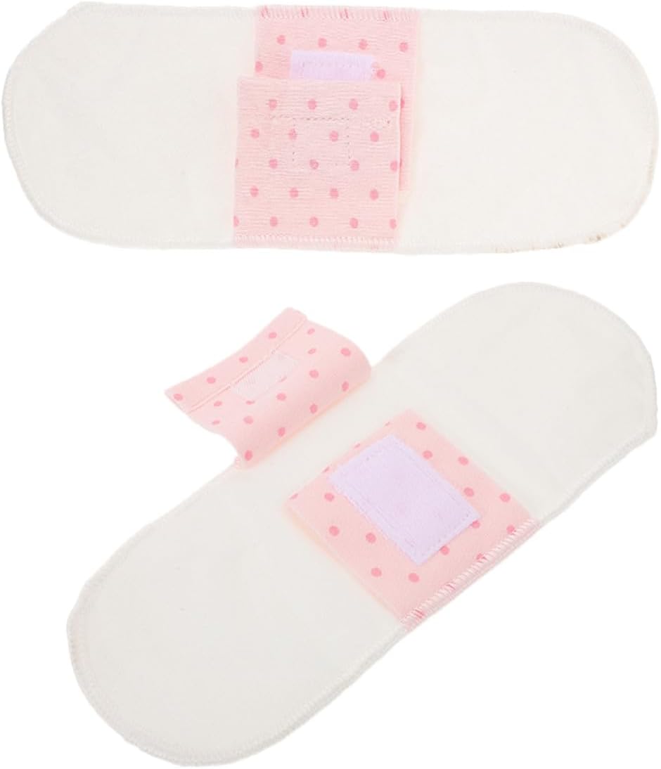 MAGICLULU Reusable Washable Menstrual Pads 2pcs 21cm Cotton Overnight Sanitary Pads with Waterproof Layer Breathable Cloth Panty Liners for Women’s Heavy Flow and Postpartum Use