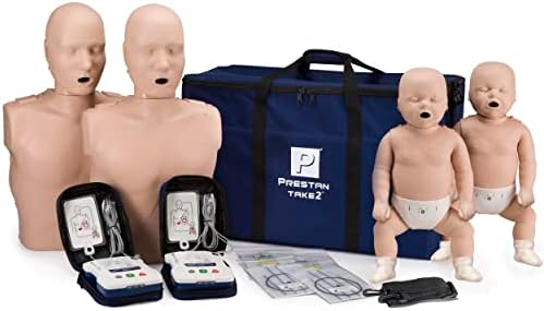 MCR Medical Prestan Take2 CPR Manikin & UltraTrainer Kit with Feedback (2-Adult, 2-Infant, & 2-UltraTrainers) and Accessories
