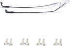QYAJS 1 Pair Metal Frame Arms Rimless Glasses Legs Glasses Replacement Temple Eyewear Frame Temple (Black)