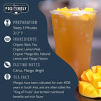 Organic Positively Tea Company, Mango Tango Black Tea, Loose Leaf, 16 Ounce