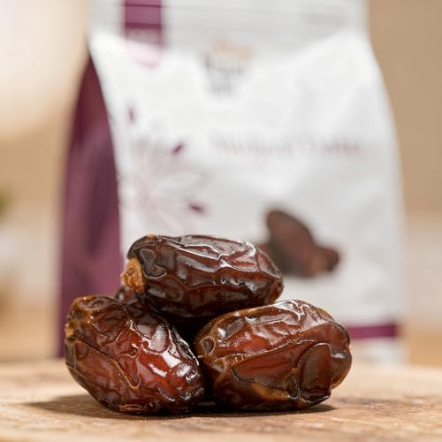 Medjool Premium Dates 16oz (1 lb) - Large Soft Dates - Natural Sweetener Snack - Non-GMO, No Added Sugar, Vegan, Kosher, Resealable Bag - Natural Energy Boost