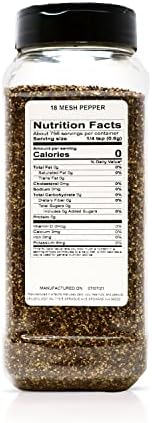 Spiceology - 18 Mesh Ground Black Pepper - Semi-Coarse - For Use On: Beef, Pork, Chicken, Fish, Game or Vegetables - Bulk Pepper Spices and Seasonings for Home Cooks, Chefs, and Professional Kitchens - 16 oz