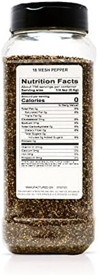 Spiceology - 18 Mesh Ground Black Pepper - Semi-Coarse - For Use On: Beef, Pork, Chicken, Fish, Game or Vegetables - Bulk Pepper Spices and Seasonings for Home Cooks, Chefs, and Professional Kitchens - 16 oz