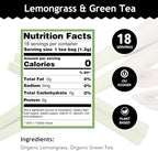 Buddha Teas - Organic Lemongrass & Green Tea - For Health & Wellbeing - Organic Tea - With Antioxidants & Minerals - Clean Ingredients - Caffeinated - OU Kosher - 18 Tea Bags (Pack of 1)
