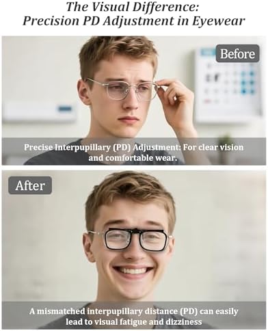 Reading Glasses Clip On Eyeglasses Adjustable PD Magnifiers Blue Light Blocking Lenses Readers for unisex