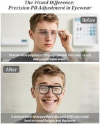 Reading Glasses Clip On Eyeglasses Adjustable PD Magnifiers Blue Light Blocking Lenses Readers for unisex