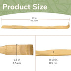 17.5" Combination Bamboo Back Scratcher Shoe Horn Backscratcher Shoehorn