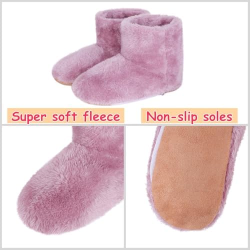 USB Heated Slippers Booties Electric Heating Boot Slippers Washable Feet Warmer Warm Indoor House Shoes Feet Heater Men Women