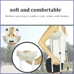SPRING SEAON Underarm Crutch Pads, Velvet Padded Crutches Covers Non Slip Padding Cushion Crutch Accessories (cream)
