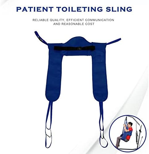 Hoist for Lifting Elderly, Sling for Hoist, Patient Lift Toileting Sling, Patient Aid Full Body Universal Sling, Divided Leg Sling Full Body Patient Lift Sling for Bariatric, Disabled Large