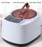 McbeAn SPA Therapy Sauna Steamer Pot, 2L Sauna Steam Generator, Intelligent Timing & Temperature Adjustment, Anti-Dry Burning, Anti-Leakage, for Body Detox Weight Loss
