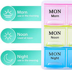 Large Weekly Pill Organizer 3 Times A Day, Moisture-Proof 7 Day Pill Box, Travel Pill Cases Portable for Pills Vitamin Fish Oil Supplements