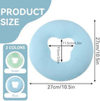 Silicone Face Massage Pillow, Spa Silicone Pillow for Massage Table, Soft Gel Face Relax Cushion Pad Beauty Face Relax Headrest Salon Skin Care Soft Overlay Travel Head Support(Blue)