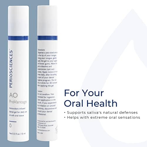 PerioSciences AO ProVantage Dental Gel with Antioxidants – Oral Gum Gel – Oral Care to Maintain Gum Health, 0.5 fl. Oz / 15ml