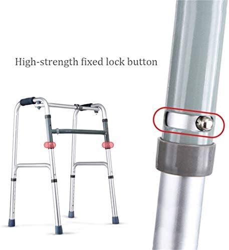 Drive Folding Lightweight Aluminium Walking Frame for Elderly, Disabled- Height Adjustable and Ergonomic Handle, Load Capacity: 150kg (330lbs)