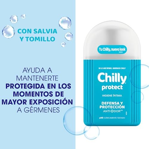 Chilly Protect Antibacteriano Intimate Hygiene Gel, 250 ml