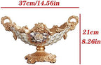 Fruit Bowls High-footed Fruit Tray Exquisite Storage Tray Retro Light Luxury Snacks Candy Storage Tray Home Decoration Fruit Bowl Decorative Fruit Basket
