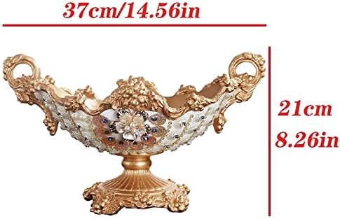 Fruit Bowls High-footed Fruit Tray Exquisite Storage Tray Retro Light Luxury Snacks Candy Storage Tray Home Decoration Fruit Bowl Decorative Fruit Basket