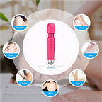 Handheld Electric Back Massager Waterproof 10 Vibration Modes Portable Cordless Waterproof Muscle Massager Pain Relief Deep Relaxation AA02623