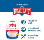 REDMOND Real Sea Salt - Natural Unrefined Gluten Free Fine, 26 Ounce Pouch (1 Pack)
