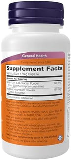 NOW Foods Supplements, Beta 1,3/1,6- D-Glucan 100 mg with Maitake Mushrooms, 90 Veg Capsules