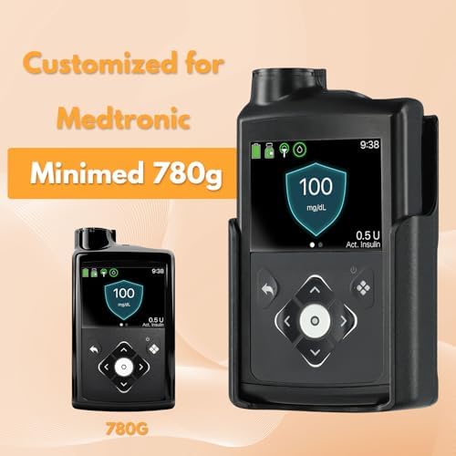 Pump Case with 360° Rotatable Clip Compatible with Medtronic 780G, Insulin Pump Holder for Medtronic 780G Accessories