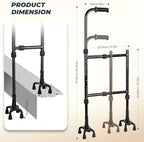 Stair Climbing Aid Cane for Seniors – Height & Width Adjustable, Lightweight Portable, Slip-Resistant Sturdy | Fits Standard Steps 300lbs | Stair Aid Cane for Elderly, Sore Knees, &Post-Surgery