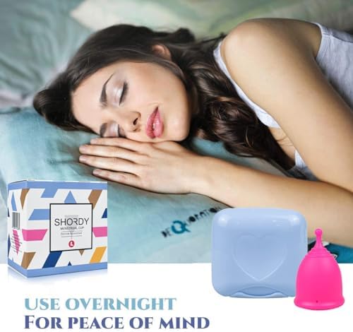 SHORDY Menstrual Cups (Small), Single Pack with Box, Soft & Flexible, Copa Menstrual Kit for Women Upto 12 Hours of Comfort, Eco-Friendly & Safer Alternative to Disc Pads Tampons (Pink)