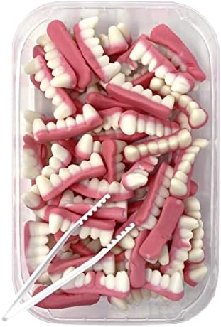 Zweet Gummy Candy Vampire Teeth Chewy Candy 10 Ounce – Gummy Kosher Candy, Halal Candy– Resealable Pack of Gummy Candy