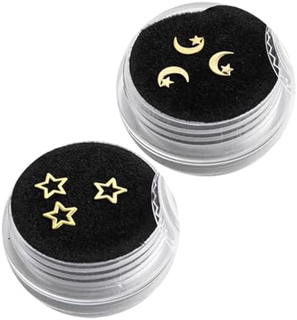 Dental Gems 18K Surface Gilding Tooth Gems Pack 27 PCs Size 3 to 5mm Ultra-Thin Teeth Gems Includes Cross Teeth Gems Tooth Jewelry