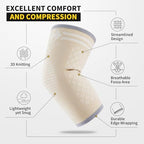 CAMBIVO 2 Pack Elbow Brace for Tendonitis and Tennis Elbow, Compression Support Sleeve for Golfer's Elbow Relief, Arthritis & Gym Workouts, Non-Slip 3D Knit Arm Guard for Men & Women
