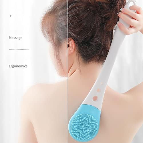 Back Washer Electric Body Scrubber Multifunction 3-Level Massage Cordless Fully Automatic Home Washer (Blue)