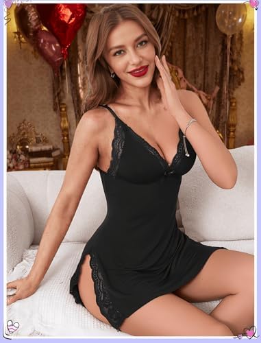 Avidlove Women's Lingerie Sexy Nightwear Spaghetti Strap Nightgown Babydoll Chemise
