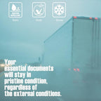 Plastic Document Holder Kit,Truck and Trailer Registration Certificate & Insurance Card Holder with Wire Attached Cover,Waterproof(1Pack)