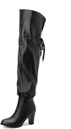 Vujkliy 8CM/3.14IN Over The Knee Boots Sexy Elegant Ladies Nightclub Catwalk Large Size Pole Dancing High Heels