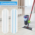 Mop Replacement Pads Compatible with O-Cedar H2prO Flat Mop System, 3 Pack Microfiber Mop Heads Replacements for Ocedar Flat Mop, Washable and Reusable Mop Pad Refills, Safe on Hard Floors