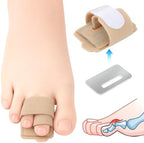 Hammer Toe Straightener & Toe Brace Wrap for Women and Men, Toe Splint for Straightening and Alignment, Hammer Toe Support, 6Pack (Beige)
