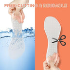 3/4 High Heel Cushion Inserts for Women, 2 Pairs Self-Adhesive Gel Shoe Inserts, Invisible Sandal Insoles for Relieving Foot Pain and Fatigue (Transparent, Small : Women's 5-8)