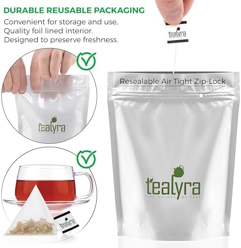 Tealyra - Scandinavian Wild Berry - 25 Bags - Black Currant - Goji Berry - Hibiscus Health Tonic - Loose Leaf Tea - Relaxing - Caffeine-Free - 25 Sachets