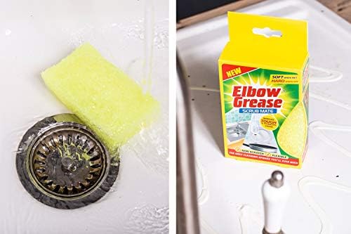 Elbow Grease Eg27 Scrub Mate Non Scratch Sponge, 7 cm Wide X 11.5 cm High X 3.5 cm Length