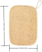 3PCS Natural Loofah Exfoliating Sponges for Shower & Bath - Gentle Body Scrubber for Men and Women, Ideal for Kitchen/Bathroom Cleaning