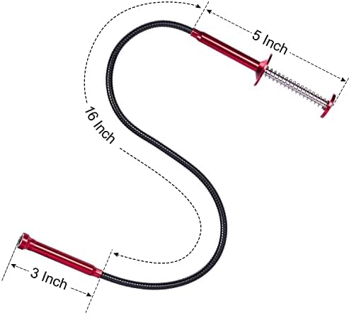 Bendable Flexible Magnetic Pickup Tool, 24'' Four Claw Grabber Tool, Accurate Pick Up In Narrow Space for Engine Bay/Home Sink/Drain/Earring/Keys/Metal Objects (Magnetic orientation)