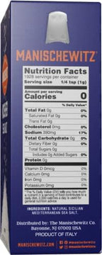 Manischewitz Natural Kosher Salt (4lb Box) | EZ-Pour Spout | 100% Coarse Sea Salt from Sicily Italy | Iodine Free | No Additives or Fillers | Salt Grinder Refill | 25% more than 3lb box
