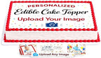 Custom Edible Cake topper image Create and personalize your own Logo or photo 16" x 10" (1/2 sheet)