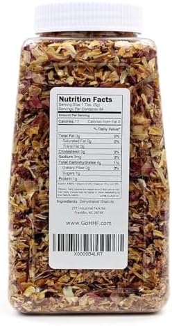 Harmony House Premium Dehydrated Shallots (8 oz, Quart Size Jar)