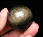 Health & Household Obsidian Sphere Gold Sheen Polished Crystal Sphere Ball Decoration Gift