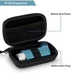MEDMAX Inhaler Case, Hard Shell Protective Travel Carrying Case, Fits Standard Rescue & New Albuterol Inhaler Devices Up to 4 Inches, Device Not Included, Black