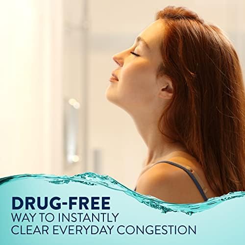Vicks Sinex SALINE Nasal Spray, Drug Free Ultra Fine Mist, Clear Everyday Sinus Congestion Fast, Clear Mucus from a Cold or Allergy, Daily Use 5.0 fl oz x 2
