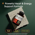 NatureBell CoQ10 300mg - 240 Capsules - High-Potency Support for Healthy Heart - Daily Energy & Vitality Aid with Antioxidant Support - Easily Absorbed Ubiquinone & Omega-3*